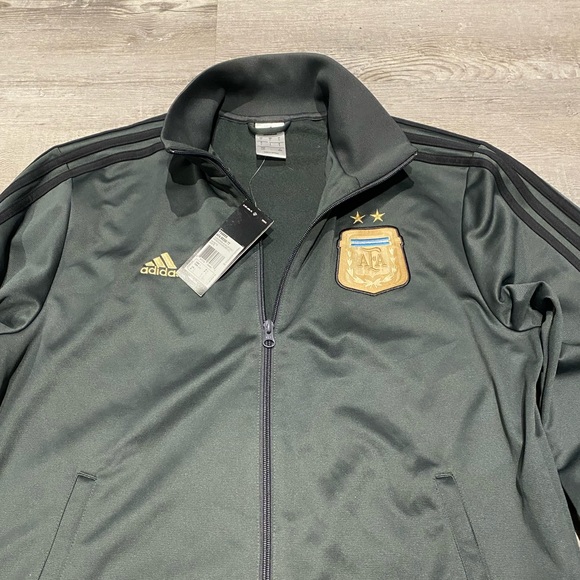 Adidas Argentina National Team Track Jacket Messi #10 Men’s Size Large Brand New - Picture 3 of 5